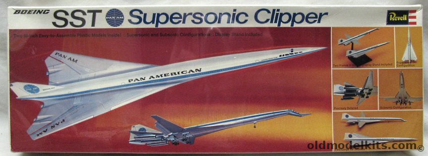 Revell 1/200 Boeing 2707 SST Supersonic Clipper - Pan Am 2 Kits (B2707), H263 plastic model kit
